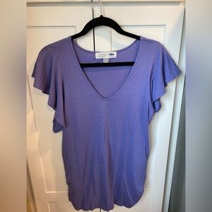 Maternity Flutter Sleeve Blouse